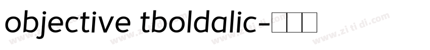 objective tboldalic字体转换